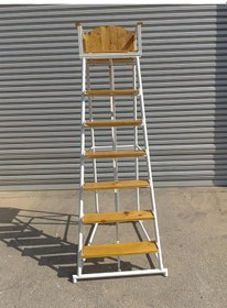 Resim Adelinspor Mia Voleybol Hakem Koltuğu Ahşap Koltuk Ve Basamak 