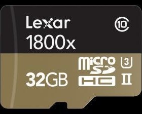 Resim Lexar 32GB UHS-II 1800x microSDHC/SDCX Hafıza Kartı 