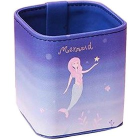 Resim Ganzhoushop Sevimli Deri Kalemlik Masaüstü Dekorasyon Depolama Düzenleyici Ofis Malzemesi 3 