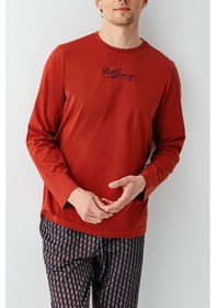 Resim Arnetta Erkek Kahverengi Pijama Takımı 5274-48521 Kahverengi 
