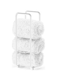 Resim Havluluk, Dikey, Tezgah Üstü, 9xh27x9cm - Mat Beyaz Mat Beyaz 