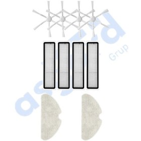 Resim Dreame D10s, D10s Pro, D9 Max Gen2 Uyumlu 4 Yan Fırça 4 Filtre 2 Mop Pkt-iasgf0000204 