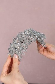 Resim Limelia Kadın En Güzel Gelinlere Özel Barbara Kristal Boncuklu Gelin Saç Aksesuarı – Çamaşır Sepeti – Çamaş 