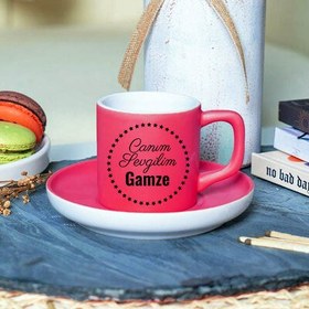 Resim Kırmızı Renk Canım Sevgilim İsimli Kahve Fincanı 