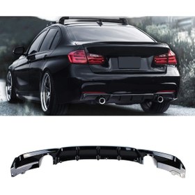 Resim X POWER TUNİNG Bmw F30 2012-2018 Taiwan Sag-sol Dan Tek Çıkış Arka Difüzör 