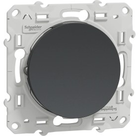 Resim Schneider Odace Antrasit Lıght Modül + Kapak 