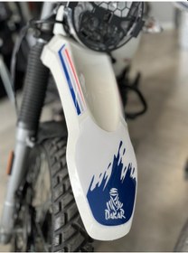 Resim Hero Xpulse Beyaz Mavi Ön Çamurluk Pad Sticker 