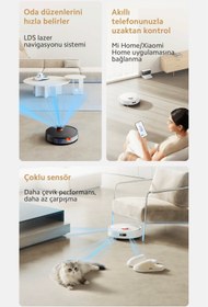 Resim Xiaomi Ultra Premium 3d Engellerden Kaçınma Paspas Özelliği Robot Süpürge 