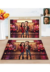Resim Bk Gift Kişiye Özel Sevgili Karikatürlü 1000 Parça Profesyonel Puzzle-14, 1000 Puzzle, Sevgililer Günü Hediyesi, Sevgiliye Hediye Kobitmeyencom36184 B 