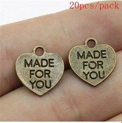 Resim Wecharms El Yapımı Kalp Charms Takı Kiti - Dıy Kolye Aksesuarları Siyah Çinko Kaplama 