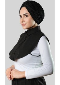 Resim Siyah Gömlek Yakalı Boyunluk Terikoton Düz 1015 01 Siyah 