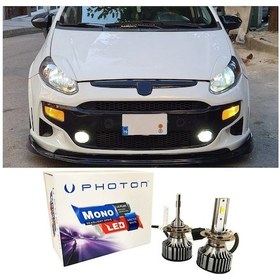 Resim Fiat Punto Evo Led Xenon Uzun + Kısa Far Ampulü H4 Mono Yeni Seri Beyaz 