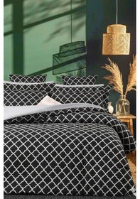 Resim More Home Çift Kişilik Yorgan Kılıfı + 2 Yastık Kılıfı Çarşafsız Motif Desen 