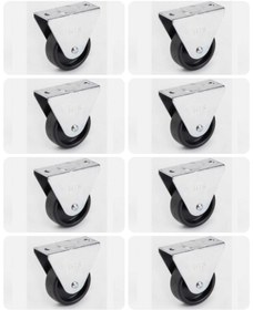 Resim ARON Hts104 Tekerlek Sehpa Masa Büro Ofis Mobilya Tekeri 67mm 8'li Set 