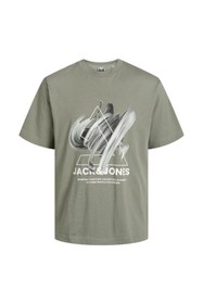 Resim Jack & Jones 12254609 Jcotint Tişört Ss Crew Neck Yeşil 