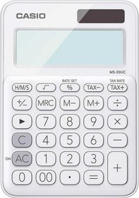 Resim Casio MS-20UC-WE Masaüstü 12 Hane Hesap Makinesi 
