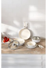 Resim Emsan Easy Click Tencere Seti Açık Gri Gri 