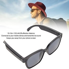 Resim Bewinner Akıllı Gözlükler, Açık Kulak Kulaklıklı Bluetooth 5.0 Sesli Güneş Gözlüğü, Akıllı Telefonlar, Tabletler, Dizüstü Bilgisayarlar Için Eller Serbest Bluetooth Güneş Gözlüğü 