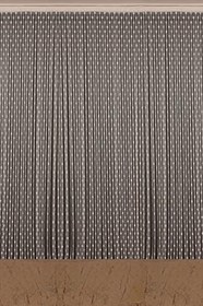 Resim KÜÇÜK PUANLI MODEL KREM RENK HAZIR DİKİLMİŞ İP PERDE 300 * 270 cm 