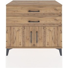 Resim Hyperion Şifonyer Tek Raflı 2 Çekmeceli 2 Kapaklı 88x44x80 Ça... Çam 