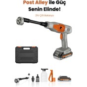 Resim Çift Bataryalı 37.500 Mah Çantalı Şarjlı Basınçlı Yıkama Makinesi 