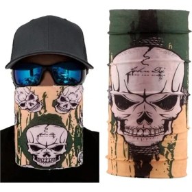 Resim Haki Kuru Kafa Baskılı Buff Bandana 25X48 cm 