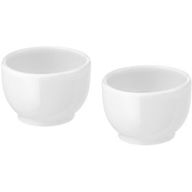 Resim 365+ Kase/yumurta Kabı,5cm, Yuvarlatılmış Kenarlar Beyaz 2 Li Açık Kahverengi 