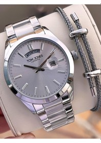 Resim Tom Jones Bileklik Hediyeli Çelik Kordon 3 Atm Suya Dayanıklı 2 Yıl Garantili Erkek Kol Saati 10072.1 Gümüş 