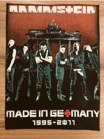 Resim StüdyoÜmitTişört Rammsteın - Germany Back Patch Sırt Patch Peç Arma Ve Kot Yamaları 