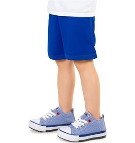 Resim Kiko Kids Tinna Bağcıklı Erkek Bebek Keten Spor Ayakkabı Kot Mavi 