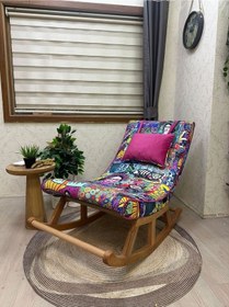 Resim Asedia Asedia Miskin Naturel Frida Sallanan Sandalye Dinlenme Koltuğu 