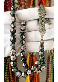 Resim Antika Mineli Fransız Eski İşçilik Tesbih 