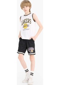 Resim DeFacto Erkek Çocuk NBA Los Angeles Lakers Bisiklet Yaka Atlet E4845A825HSWT34 
