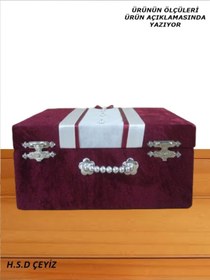 Resim Sonem Çeyiz Çeyiz Sandık Gelin Damat Bohça Makyaj Sandığı 0007 