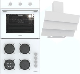 Resim Beyaz Ankastre Set (BO O6435C W - BH P6194C W - CH S6532C WW) 