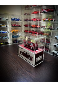 Resim Figure Mood 1:64 Ölçek Şeffaf Pleksi Sergileme Kutusu - Mini GT Kaido House Uyumlu (Araç Dahil Değildir) 