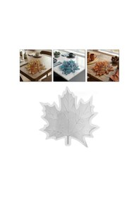Resim Tahtakale Toptancı Epoksi Damar Detaylı Çınar Yaprağı Bardak Altlığı Kalıbı 13 Cm 