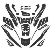 Resim Honda Pcx 125 Dx 2025 36 Parça Tank Pad Seti Karbon 