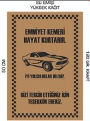 Resim duha trend 35x50 120 Gr. Kraft Kağıt Oto Paspası Araba 2 100 Adet 
