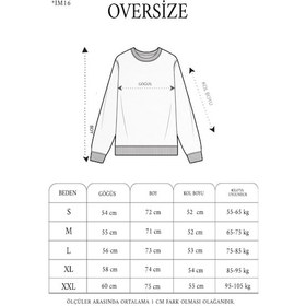 Resim Tua Moda Üç İplik Bisiklet Yaka Baskılı Sweatshirt - Siyah Siyah 