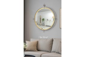 Resim Aga Konsept LED Li Simirna Ayna Krom Rengi 50*60 Cm, 60*70 Cm, 75*85 cm Dekoratif Duvar Banyo Makyaj Aynası 
