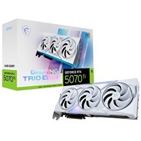 Resim MSI Gaming Trio White GeForce RTX 5070 Ti OC 16 GB GDDR7 256 Bit HDMI/DP Ekran Kartı 