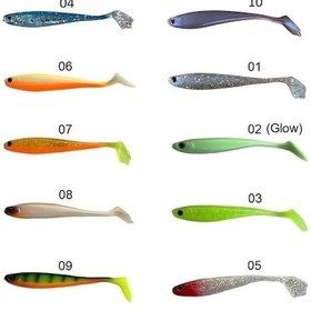 Resim Captain 3587 Dagi Duck Shad 9cm 7gr 5'li Paket Silikon Yem 