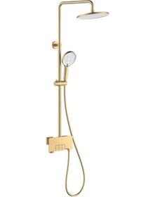 Resim Genel Markalar FJ-3152 Fırçalanmış Altın Duş Ünitesi FJ-3152 