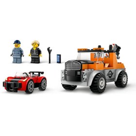 Resim Lego City Çekici Kamyon ve Spor Araba Tamiri 60435 