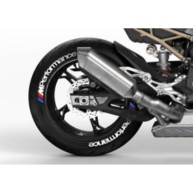 Resim Performance Stickers M Performance Motorsiklet Lastik Stikeri Mondial Falcon Uyumlu Lastik Sticker 8 adet Lastik Yazısı 