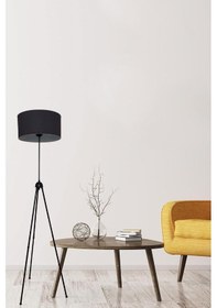 Resim Silindir Başlıklı Antrasit Metal Lambader 