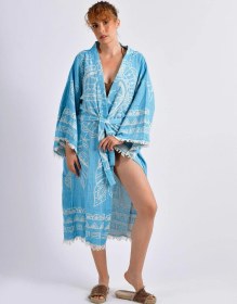 Resim Brandsmithshop Mavi Dreamcatcher Kimono Çok Renkli 