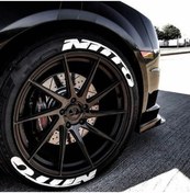 Resim Fmark Nitto Lastik Yazısı Beyaz Kalıcı Sticker Seti - 10 Adet Tuning Aksesuar 