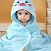 Resim Bebekler için Hayvan Desenli Kapüşonlu Bornoz, Çok Fonksiyonlu ve Yüksek Emici, Yumuşak Rahat Pijama, Yüzme/plaj/Banyo Sonrası Olmazsa Olmaz Bornozlar 